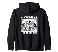 Hail Satan Live Love Lucifer with Dancing Demons Original Sweat à Capuche