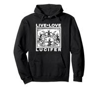 Hail Satan Live Love Lucifer with Dancing Demons Original Sweat à Capuche
