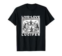 Hail Satan Live Love Lucifer with Dancing Demons Original T-Shirt