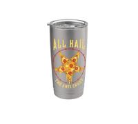 Hail Satanic Pizza Lover Funny Occulte Anti Croûte Pentagramme Gobelet isotherme en acier inoxydable double paroi
