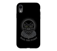 Hail The Pussy Goth Satan Clothing Gothic Hail Satan Coque pour iPhone XR