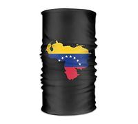 HAILAN Flag Map Venezuela Headwear Men Women-Yoga Sports Travel Training Wide S, Neck Gaiter, Bandana, Helmet Liner, Balaclava, Hair Turban, Scarf 19,7 x 9,85 cm