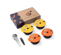 HAILASRE Capsule de café en quatre parties (60 ml/180 m/200 ml/220 ml) - Capsule de café rechargeable pour Tassimo - Réutilisable - Pour Tassimo (A)