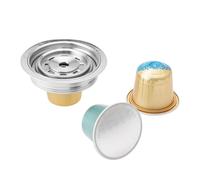 HAILASRE Coffee Pod Adapter Compatible with Nespresso Vertuoline,40ml | Converter For Nespresso Original Pod,304 Stainless Steel Food Grade,40ml Brew Size,Reusable Adapter For Vertuo NEXT/POP