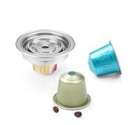 HAILASRE Coffee Pod Adapter Compatible with Nespresso Vertuoline,80ml | Converter For Nespresso Original Pod,304 Stainless Steel Food Grade,80ml Brew Size,Reusable Adapter For Vertuo NEXT/POP