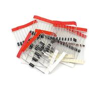 Hailege 100pcs Schottky Redresseur Diodes Assortiment Kit avec 8 Valeurs 1N4148 1N4007 1N5819 1N5399 1N5408 1N5822 FR107 FR207