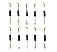 Hailege 10pcs CL01-12 Diode Four à micro-ondes Cuisinière à induction Haute tension Micro-ondes Diode 12kV 350mA Diode Redresseur HVM12 / T3512 / 512TH