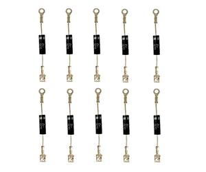 Hailege 10pcs CL01-12 Diode Four à micro-ondes Cuisinière à induction Haute tension Micro-ondes Diode 12kV 350mA Diode Redresseur HVM12 / T3512 / 512TH