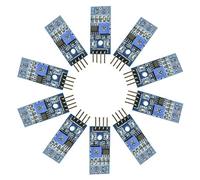 Hailege 10pcs TCRT5000 Capteur réfléchissant infrarouge IR Barrière photocellulaire Ligne d’évitement d’obstacles Module de traçage Module