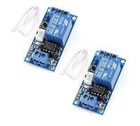 Hailege 2pcs 24V monocanal monocanal bistable module de relais autobloquant pousser pour démarrer et arrêter MCU