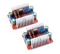 Hailege 2pcs 400W 15A DC Module de puissance d’amplification 8.5-50V à 10-60V Amplificateur de tension de transformateur réglable Module d’entraînement LED