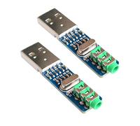 Hailege 2pcs 5V PCM2704 carte son module de décodage DAC carte de décodage pour ordinateur PC alimenté par USB
