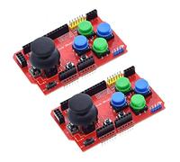 Hailege 2pcs Manette de Jeu Joystick Bouclier Clavier analogique et Souris Fonction Carte d’Extension