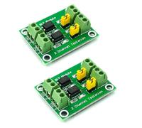 Hailege 2pcs PC817 Module d’isolation d’optocoupleur à 2 canaux Module de convertisseur de tension d’isolement de tension 817 Module isolé photoélectrique 3.6-30V (2/4/8 canaux en option)