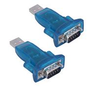 Hailege 2pcs USB 2.0 vers RS232 Chipset CH340 Convertisseur série 9 broches USB 2.0 vers RS232c Adaptateur pour Win7/8