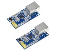Hailege 2pcs W5500 LAN Module de réseau Ethernet 3.3V / 5V Prise en charge TCP / IP51 / STM32 Programme de microcontrôleur avec 32k octets SPI sur W5100