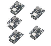 Hailege 5pcs 5V 2A Module de charge et de décharge Charge intégrée USB A ET USB C Type-C Double interface compatible avec la batterie au lithium 4.2V 4.35V Haute précision