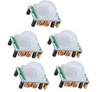 Hailege 5pcs PIR Capteur infrarouge Corps humain Module de mouvement infrarouge