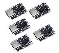 Hailege 5pcs TP4057 Batterie au lithium Planche de charge 1A 3.7V avec protection Type-C USB C Batterie Li-ion Planche de charge