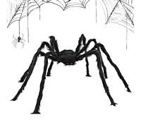 Hailerio Araignee Géante 90cm/125cm/150cm Araignée Halloween Effrayante Araignée Halloween Géante Araignée Géante pour Halloween Decoration Halloween Exterieur