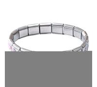 Hailerio Breloque Modulaire Italienne,En Acier Inoxydable Artisanal Italien - Accessoire Élégant de Bijouterie pour Banquet Rencontre Mariage Voyage Quotidien