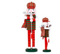 Hailerio Casse Noix Figurines - Soldat Casse-Noisette Golf,Décoration en Bois 35cm pour Famille Intérieur Maison Fête Vacances Ornement