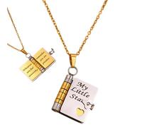 Hailerio Collier Livre Ma Petite Étoile pour Fille - Pendentif Collier Léger - Bijou de Cou en Acier Titane Élégant Cadeau Filles Mères Professeures Anniversaire Danse Diplôme