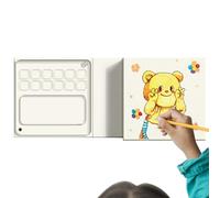 Hailerio Kit D'Aquarelle De Poche,Mignon 12 Grilles Dessin Animé Portable Outils De Peinture | Kit D'aquarelle De Poche - Pour Voyage Maison Artisanat Maquillage Voiture Bureau Studio Extérieur