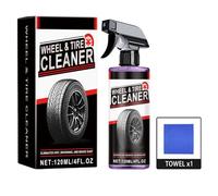 Hailerio Nettoyant pour Jantes Et Pneus - Nettoyant de Détail pour Les Pneus de la Voiture 120ml - Solution de Brillant et de Protection - pour Garage Automobile Vélo Moto Camping-Car Camion SUV