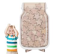 Hailerio Récompense Étoile | Reward Jar | Bocal Récompense Salle Classe | Bocal Récompense Debout en Bois | Tableaux Récompenses pour Le Comportement des Enfant