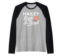 Hailey Flower s'appelle comme d'habitude mère-épouse Petite Amie Manche Raglan