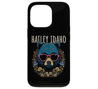 Hailey Idaho Ours avec Lunettes et Fleurs Coque pour iPhone 13 Pro