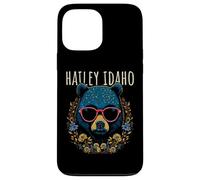 Hailey Idaho Ours avec Lunettes et Fleurs Coque pour iPhone 13 Pro Max
