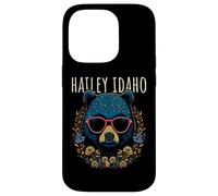 Hailey Idaho Ours avec Lunettes et Fleurs Coque pour iPhone 14 Pro