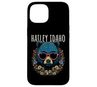 Hailey Idaho Ours avec Lunettes et Fleurs Coque pour iPhone 15