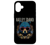 Hailey Idaho Ours avec Lunettes et Fleurs Coque pour iPhone 16 Plus