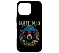 Hailey Idaho Ours avec Lunettes et Fleurs Coque pour iPhone 16 Pro