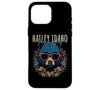 Hailey Idaho Ours avec Lunettes et Fleurs Coque pour iPhone 16 Pro Max