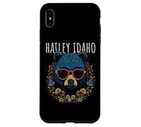 Hailey Idaho Ours avec Lunettes et Fleurs Coque pour iPhone XS Max