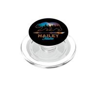 Hailey Idaho Ours Silhouette Nuit Étoilée Nouveauté Souvenir PopSockets PopGrip pour MagSafe