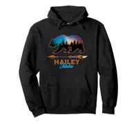 Hailey Idaho Ours Silhouette Nuit Étoilée Nouveauté Souvenir Sweat à Capuche