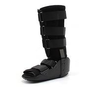 HAILM Chaussure Fracture Walker, Confortable et Respirante, Orthèses Nuit Orthopédiques, pour Entorse Cheville, Fracture Stress, Fracture Pied ou Tendinite Achille - Noir,S