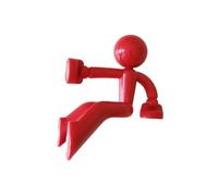 HAiLm Dessin Animé Porte-clés Grimpeur Mur Escalade Clé Magnétique Adsorption Aimant Porte-clés Porte Suspendus Porte-clés Réfrigérateur Autocollant Décoration De La Maison (Color : Red)