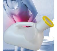 HAILM Pistolet Urinoir pour Homme Anti-Déversement, Urinoir Homme Portable De 2000 Ml/66 Oz, Urinal Homme pour Personnes Âgées, Incontinence, Conduite Automobile, Diamètre du Bec 6,5 cm,Blanc, 200PCS