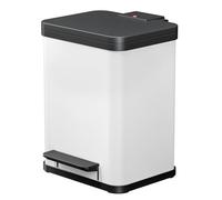 Hailo Poubelle à pédale Oko Duo Plus Taille M 2x9 L Blanc 0622-230 415421