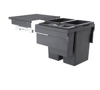 Hailo 3619771 EURO CARGO 600 Poubelle de tri 91 l/largeur 60 cm