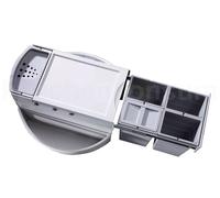 Poubelle d'angle encastrable tri sélectif 4 bacs 32L (4x8L) Rondo