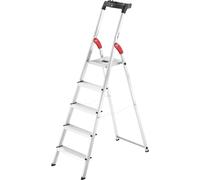 Hailo Hailo L60 StandardLine, escabeau de sécurité en aluminium, 5 marches Quantité:1