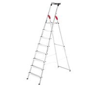 Hailo 8160807 L60 Easyclix Échelle Argenté | Charge max 150 kg, 8 marches
