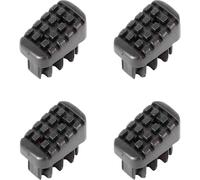 Hailo 9915-711 Lot de 4 pieds pour échelles domestiques L20, L40, L50 et L60 Noir 35 x 20 mm